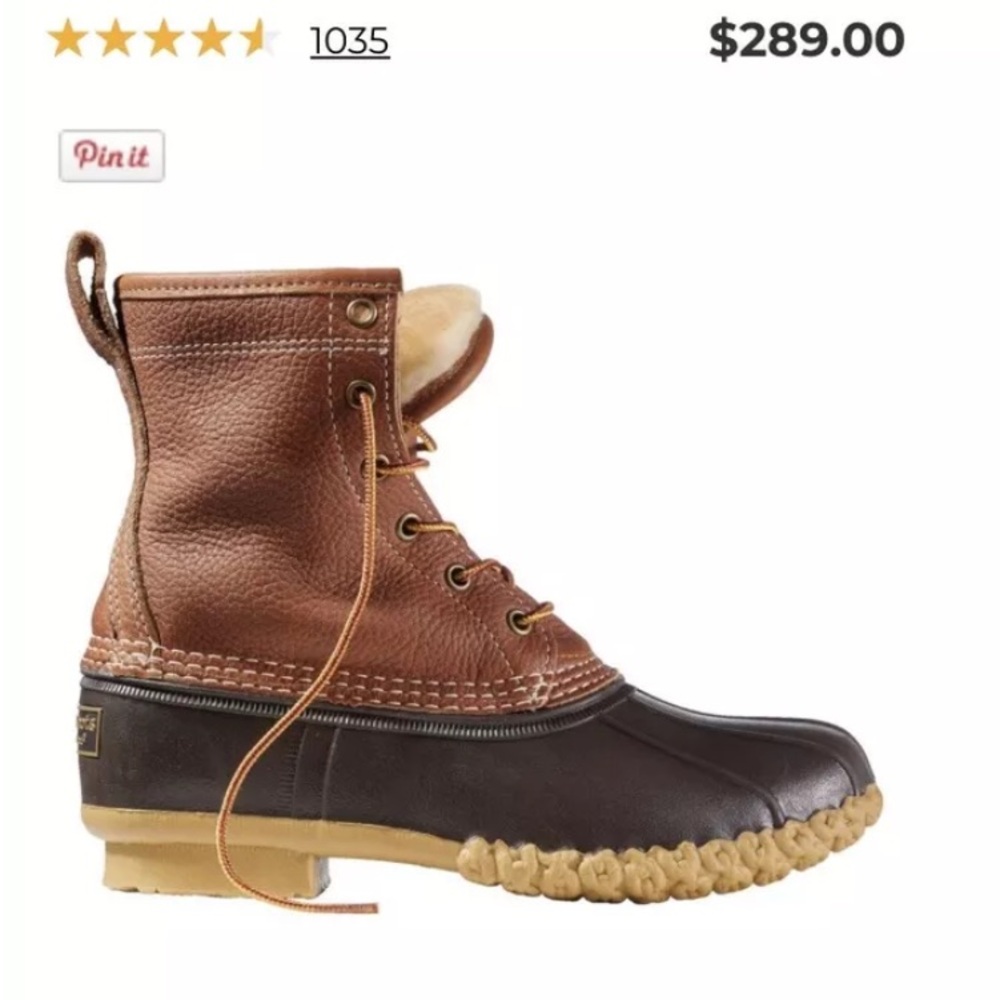 NEW! Insulated Sherpa lined women’s LL Bean boots